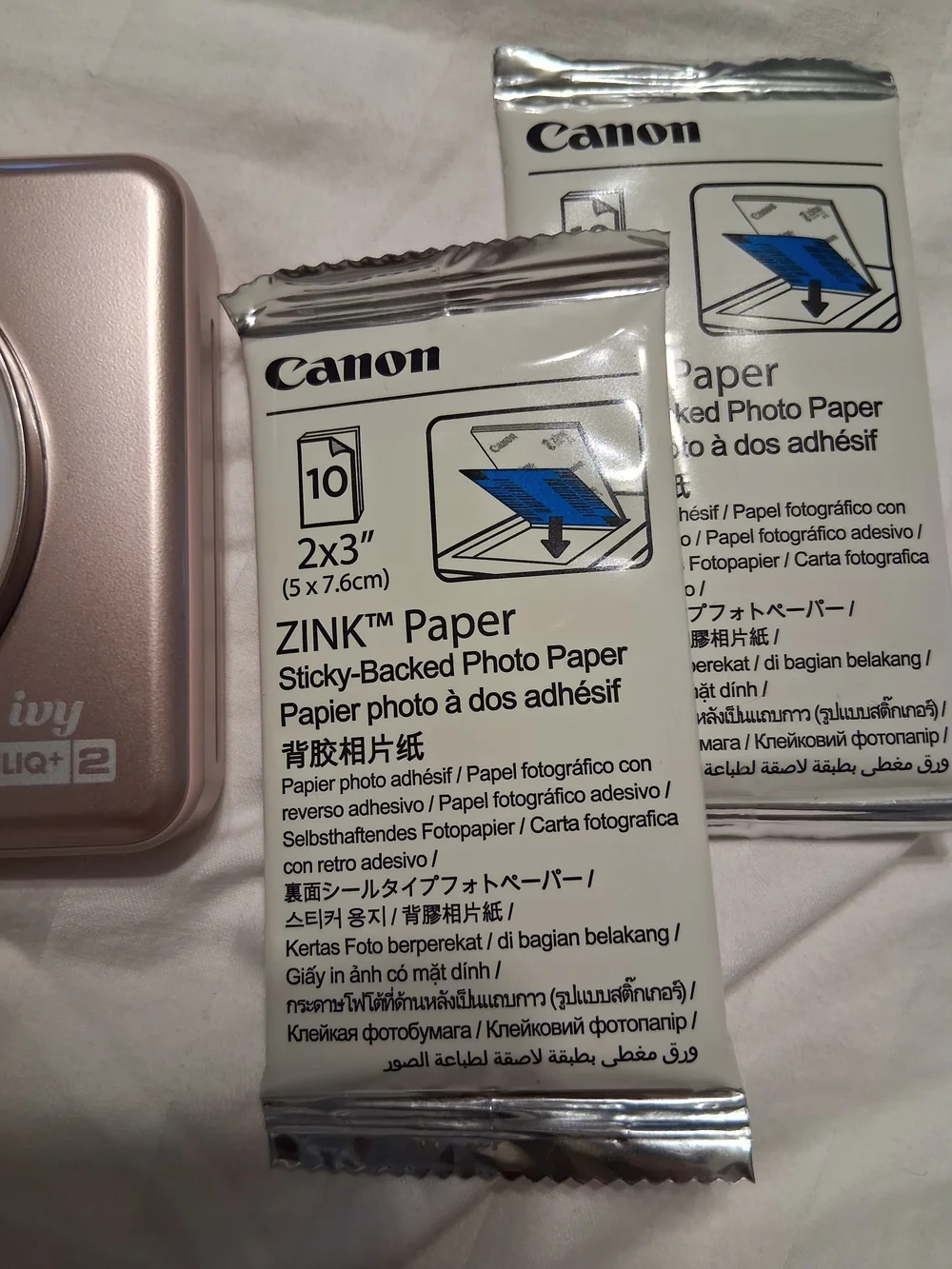 Canon Ivy CLIQ+2 Instant Camera Printer - Rose Gold